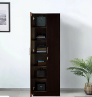 Kenzou 2 Door Wardrobe In Wenge Finish With Adjustable Shelves