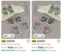 Upto 90% Off On Earings 