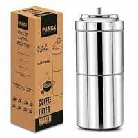 PANCA Stainless Steel South Indian Filter Coffee Maker | Traditional Drip Coffee Decoction Maker for Hot & Cold Coffee |