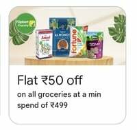 Flipkart Kilos | Flat ₹50 off on all groceries at a min spend of ₹499