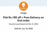 Paytm x Swiggy offer (₹100 off MOV ₹149)