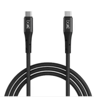 boAt C300 Type C Cable, 60W/3A PD Fast Charging, 480 mbps Data Sync, 150 cm (1.5 m) Length, Premium Nylon Braided Cable, 10000+ Bends Lifespan, Durable Aluminum Alloy Shell, Compatible with Phones, Laptop, Black