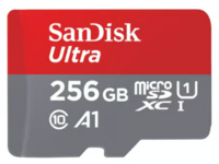 SanDisk SDSQUA4-256G-GN6MN 256GB Ultra microSD Memory Card (Red/Grey)