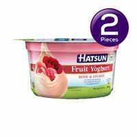 Hatsun Fruit Yoghurt Rose And Lychee Combo Share.svg Net Qty: 2 x 100 g