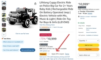 Lifelong Cuppy Electric Ride on Police Big Car for 2+ Years Baby Kids 