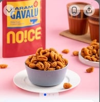 NOICE Karam Gavvalu (No Palm Oil Namkeen & Snacks) and More (location specific)