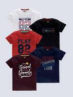 Baesd - Up To 81% Off on Boy's pack of 5 T-Shirt 