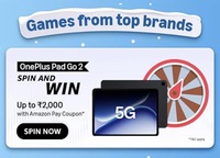 OnePlus Pad Go 2 SPIN AND  WIN Up to ₹2,000 with Amazon Pay Coupon