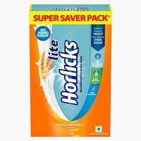 Horlicks Lite 1kg, Scientifically designed for Adults |High Protein, Zero added sugar| Malt Flavour