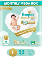 Pampers Premium Care Diaper Pants  (Size L, 88 Pieces)