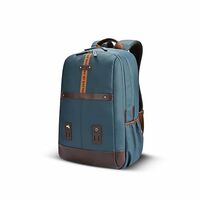 Gear Classic 4 Faux Leather (Without Antitheft) 19"/32L Large Water Resistant Laptop Backpack/Casual Backpack/Daypack/Travel Backpack/College Bag For Men/Women(Teal-Brown)