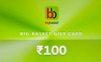 Cred 100₹ Bigbasket gift card @ 40% off. (User Specific) (only as the first gc discount of the month) 