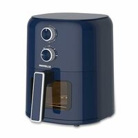 Havells Prolife Brio Air Fryer 4.2 L | 1350 Watt | Aero Crisp Technology for Air Circulation | See Through Window | Non-Stick Silicon Coated Basket | Adjustable Temperature and Time (Blue)