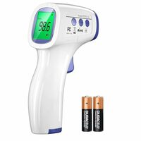 DR VAKU® Swadesi Non-Contact Infrared Digital Temperature Gun, Resolution Infrared Thermometer, Multi-Purpose, Wide Range, Non-Contact [With Free Battery] - White, Plastic, Pack of 1