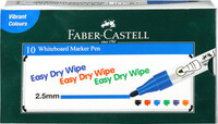 FABER-CASTELL Whiteboard Marker Box  (Set of 10, Blue)