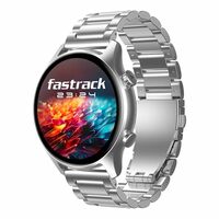 Fastrack Astor FR2 Pro 1.43" AMOLED Stainless Steel Smart Watch with SpO2, Heart Rate