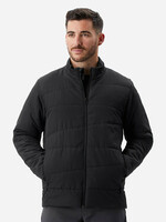 Decathlon Men Solid Black Upto 0 Degrees Non Hooded Synthetic Puffer Jacket -