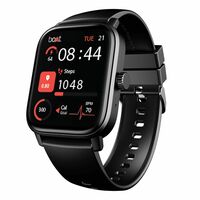 Boat Wave Call 3 Smartwatch 1.83” HD Display with Animated Watch Faces; BT Calling, Functional Crown, Multiple Sports Modes, IP68, HR, SpO2 Monitor, Smart Watches for Men & Women (Bold Black)