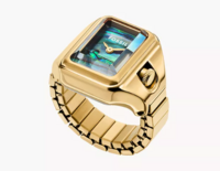 Raquel Watch Ring Two-Hand Stainless Stee