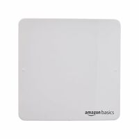 Amazon Basics Axial Fan 6" | 22W | 7 Blades | 150 mm Sweep | 7.3 dB Low Noise | Window Mount | Wall Switch Control | White Plastic Body