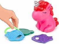 Ratna's Squeezy Unicorn with Teether Bath Toys with Sound for Kids (MOQ : 4)