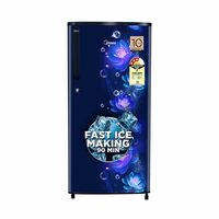 Midea 190 L 3 Star Direct Cool Refrigerator (MRD190D3HPCB, Blue, Flower, 2025 Model)