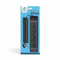 Zepto : Etech Conqor 4+1 Spike Guard With Four International Socket | One Master Switch - LED Indicator