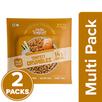 Hello Tempayy Tawa Masala Soy Tempeh Crumbles With 14 g Protein, 2x75 g (Multipack)