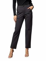 Black 4-Way Stretch Tapered Pants 