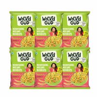WickedGud Nourishing Masala Instant Noodles, Pack of (69 gm x 6)| Healthy Noodles | Whole Wheat | Whole Wheat | No Maida | No Palm Oil | No Added MSG |Source of Protein | High Fibre | Cholesterol Free