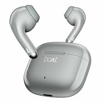 boAt Airdopes 101v2, 35H Battery, ENx Tech, 13mm Drivers, ASAP Charge, Flex-Fit Ear Tips,Stream Ad Free Music via App Support, Bluetooth Earbuds, TWS Ear Buds Wireless Earphones with mic (Cloudy Grey)