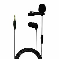 CSLM30 Auxiliary Omnidirectional Lavalier Microphone with Earphone for Calls, Conferences and Monitoring