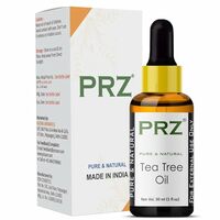 PRZ Tea Tree Essential Oil - Pure Natural & Therapeutic Grade Oil for Aromatherapy Body Massage, Skin Care & Hair Care, 30 ml