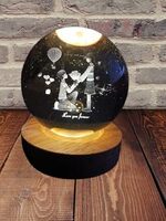 Bazaar : Crystal Ball Lamp Antique Designing Beautiful Night Light for Decoration (Couple)