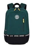Gear Bomber Eco Statement 22L Medium Water Resistant School Bag/College Bag/Standard 4 Compartment Backpack For Men/Women -Bottlegreen