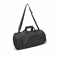 Gear Cross Training 9"/29L Faux Leather Large Water Resistant Duffle Bag/Travel Bag/Gym Bag for Men & Women(Black-Black)