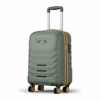 Safari Crescent 8 Wheels Cabin Trolley Bag, Thyme Green, 56cm, Small