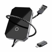 Lifelong 2-in-1 Wireless Carplay Adapter | Wireless Android Auto Adapter for car|Carplay Device for car | Supports 5.8GHz WiFi & Bluetooth 5.4| Auto Connect | USB-C/A | Fast & Stable Connection