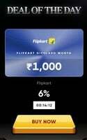 Flipkart Gift Card worth 1000 at 6% Discount on Cred