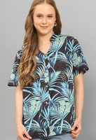 Trendy Queen Women's Printed Straight Mandarin Neck Shirt for Women's | Tops for Woman Shirts | Shirt for Women Stylish Western (SD772_S) 