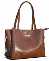 Carrylux Large Capacity Croco Pattern Tote Bags For Womens Big Purses