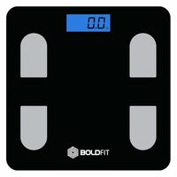 Boldfit Weight Machine for Home Digital Weighing Machine for Human Body with LCD Display Max Weight Capacity 180Kgs (Batteries Not Included) – Bathroom Scale for Home