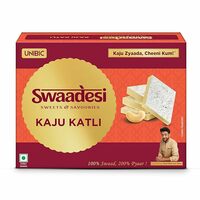 Unibic Swaadesi Shahi Kaju Katli 180gm/195gm Weight May Vary Unibic Swaadesi Shahi Kaju Katli 180gm/195gm Weight May Vary