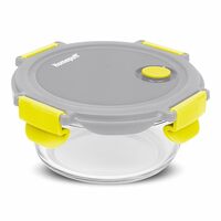 Home Puff Borosilicate Glass Lunch Box 420 ml at ₹258 on Amazon Use Coupon 