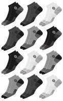 SWAGR 12 Pairs Sports Cotton Ankle Length Socks for Men, Pack of 12., Assorted