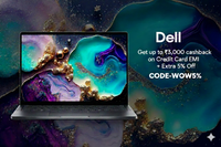 Dell - Get up to ₹3,000 cashback on Credit Card EMI + Extra 5% Off 