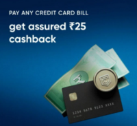 Cred: Get Rs. 25 cashback on Rs. 1000 Credit card bill payment (User Specific)