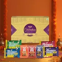 Happilo Premium Celebration Gift Box with 7 Inclusions (Pistachio, Cranberry, Blueberry and Choco Almond) 