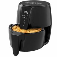 Lifelong Air Fryer | 1 Year Warranty | 1350W, 4.2L, Digital with 6 Presets, Hot Air Circulation, Temperature & Timer Control, Up to 90% Less Oil Usage (LLHFD439, Black)