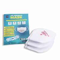 Premium N95 Anti Pollution Face Mask with In built Nose Clip & 5 Layer Protection - CE, GMP & ISO Certified - Pack of Three (3)